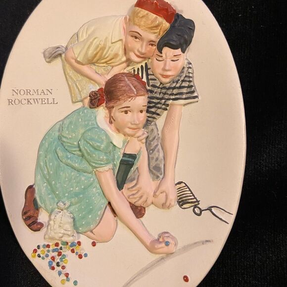 Norman Rockwell Hallmark Keepsakes Marbles‎ Champion Ornament Vintage 1997 - Picture 2 of 7